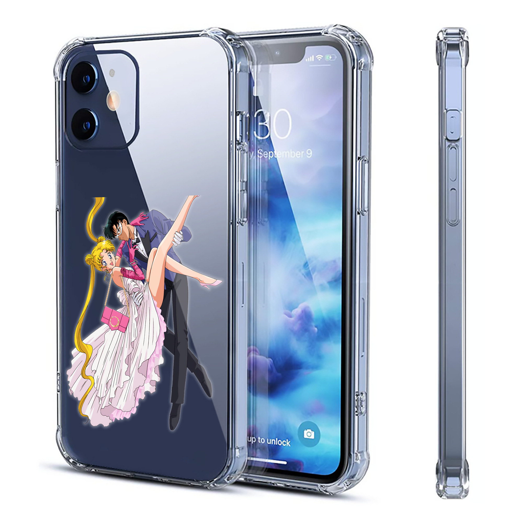 （画像用） 美少女戦士セーラームーン 愛野 美奈子 あいの みなこ Sailor Moon Aino Minako 【iPhone 12シリーズ対応】透明スマホケース（クリアソフトケース）